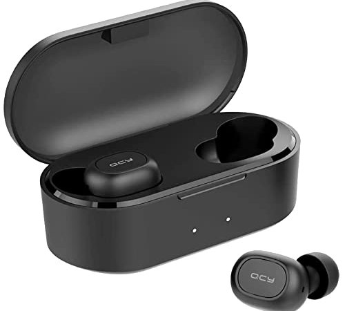 Auriculares Inalámbricos Bluetooth, HOMSCAM Auriculares Bluetooth con Micrófonos Impermeable True Wireless Earbuds Bluetooth 5.0 HiFi Mini Twins Estéreo In-Ear Bluetooth con Caja de Carga Portátil
