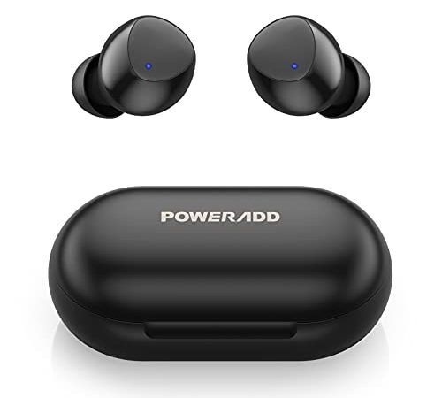 S10 Wireless In Ear HiFi Bluetooth Headphones, Auriculares inalámbricos con micrófono, IPX8, Impermeable, Bluetooth 5.0, Smart Touch, 20 horas de vida