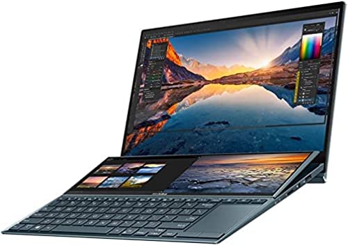 ASUS ZenBook Duo 14 / Intel Core i7 1195G7 / - Win 11 Pro Edición de 64 bits - GF MX450 - 16 GB RAM - 512 GB SSD NVMe - 14" pantalla táctil 1920 x 1080 (Full HD) - Wi-Fi 6 - celestial, garantía italia