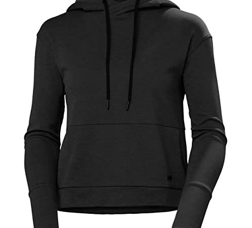 Helly Hansen W Lifa Tech Lite Hoodie, Camisa Mujer, Negro (Black), M