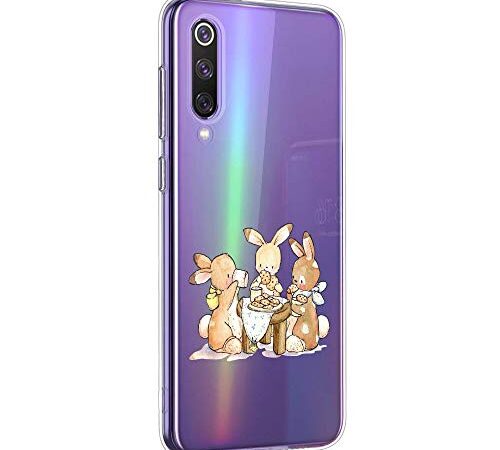 Suhctup Funda Compatible con Xiaomi Redmi 7A,Transparente Carcasa con Dibujos Animados TPU Silicona Protectora de Golpes Anti Choques Slim Case Cover Bumper para Redmi 7A(11)