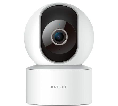 Xiaomi Smart Camera C200 - Cámara de vigilancia con resolución 1080p, 360°, apertura F2.1, visión nocturna, detección de movimiento con IA, admite tarjeta SD, blanco (Versión ES + 3 años de garantía)