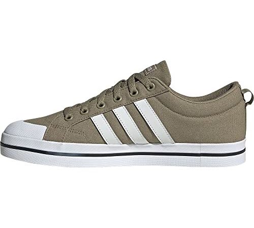 adidas Bravada, Sneaker Hombre, Orbit Green/Crystal White/Carbon, 43 1/3 EU