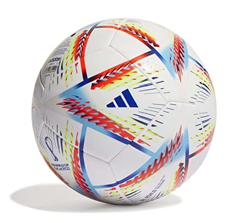 Balón de entrenamiento Adidas Al Rihla H57798, balones de fútbol unisex, Color Blanco/Multicolor, talla 5 EU