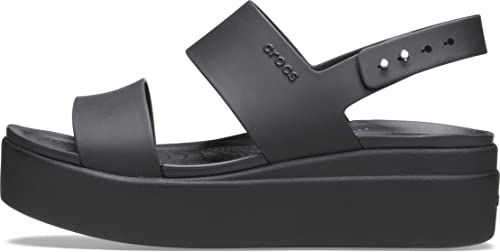 Crocs Brooklyn Low Wedge, Chanclas, Mujer, Negro, 38/39 EU