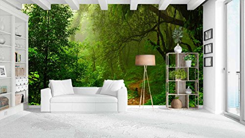 Fotomural Vinilo Pared Selva | Varias Medidas 200x150cm | Ideal para la decoración de comedores, Salones | Motivos Paisajisticos | Urbes, Naturaleza, Arte | Multicolor | Diseño Elegante