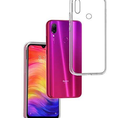 Funda Carcasa Gel Transparente para XIAOMI REDMI Note 7 - REDMI Note 7 Pro, Ultra Fina 0,33mm, Silicona TPU de Alta Resistencia y Flexibilidad