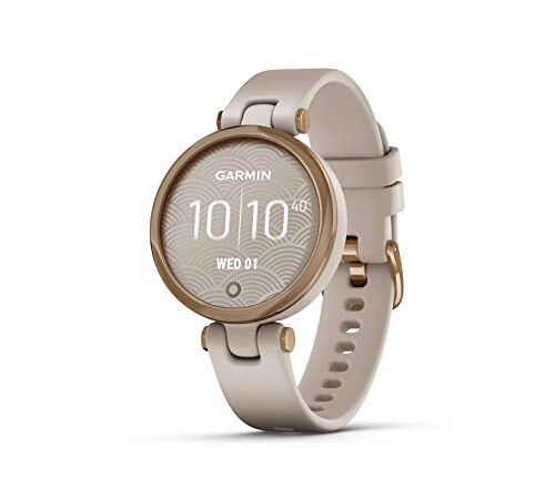 Garmin Lily Sport, Reloj Inteligente con Bisel de Aluminio de Calidad, Datos de Salud y Forma Física para Mujer, Pantalla Táctil, Notificaciones de Smartphone, Rose Gold