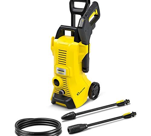 Kärcher Hidrolimpiadora de alta presión K 3 Power Control, inteligente soporte con la App, efectivo contra la suciedad diaria, 120 bar, 1.600W, 380L/h, Color amarillo/negro