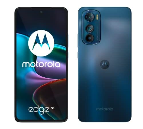 Motorola Edge 30 (Pantalla 6.5 Inch OLED 144 Hz, OIS, grabación HDR10, cámara High Res de 50MP, Audio Dolby Atmos, Android 12, 8/256GB, procesador Snapdragon 778G+ 5G, Dual SIM) Gris (Versión ES/PT)