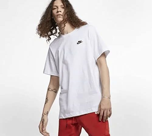 Nike M NSW Club tee Camiseta, Hombre, White Black