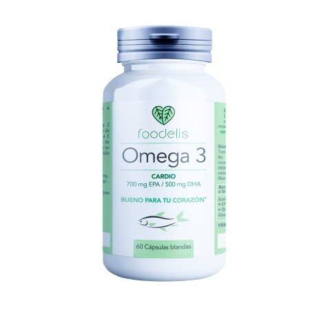 Omega 3 capsulas blandas | 60 Cápsulas | 2 meses | Bueno para tu corazón | Alta Potencia - Aceite de pescado omega 3 (Por cápsula) 1000mg - 350 mg de EPA + 500 mg de DHA + Vitamina E