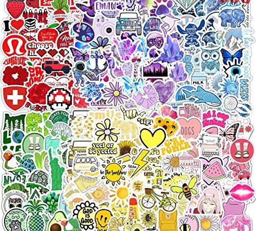 Pegatinas 300 Piezas Stickers de Graffiti Aesthetic de Colores Impermeable Vinilo Pegatinas Decorativas para Ordenador Portátil Teléfonos Moviles Macbook Skateboard Taza Botella Agua Maletas Casco etc