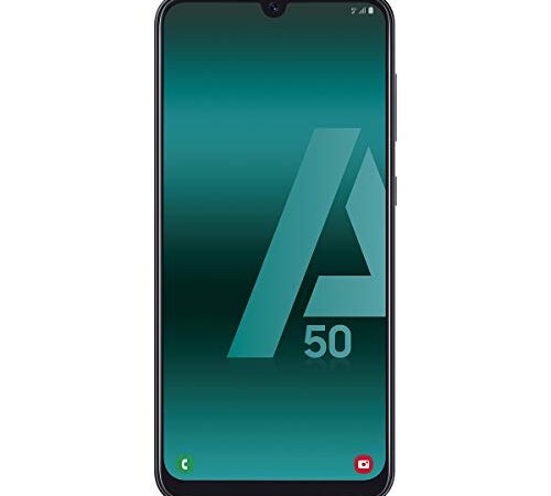 Samsung Galaxy A50 - Smartphone de 6.4" FHD sAmoled Infinity U Display (4 GB RAM, 128 GB ROM, 25 MP, Exynos 9610, Carga rápida), Negro [versión española]