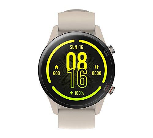 Xiaomi Mi Watch - Smartwatch con pantalla de 1.39", 326 ppp, 117 modos de deporte, monitoreo de frecuencia cardiaca, sueño, estrés, batería de hasta 16 días