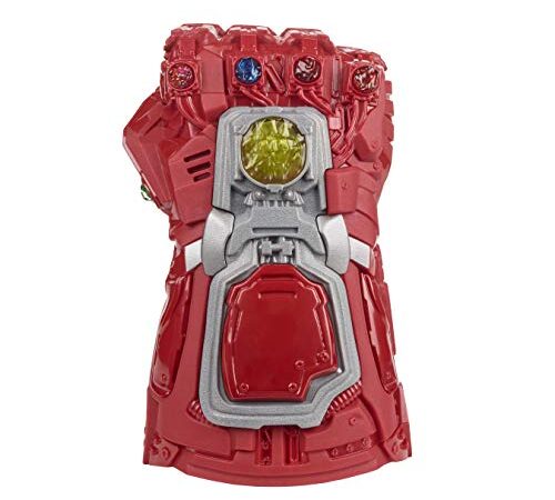 Avengers Marvel Endgame Red Infinity Gauntlet Electronic Fist Roleplay Toy with Lights and Sounds for Children Aged 5 and Up
