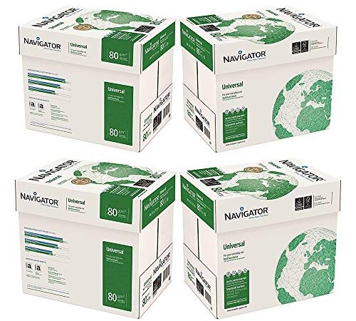 Navigator - Papel de oficina universal, tamaño A4, 80 g, 20 paquetes de 500 hojas